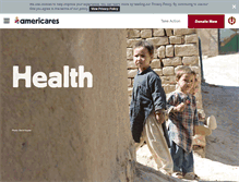 Tablet Screenshot of healthblog.americares.org