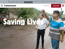 Tablet Screenshot of emergencyblog.americares.org