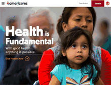 Tablet Screenshot of americares.org